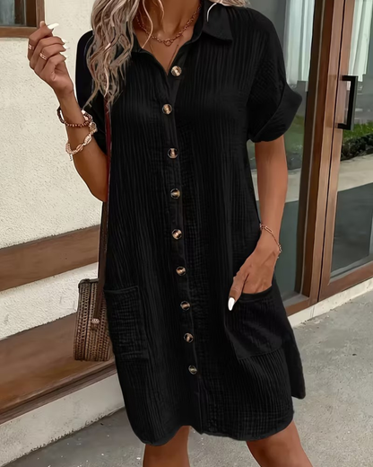 Leinen-Musselin Kleid Sienna