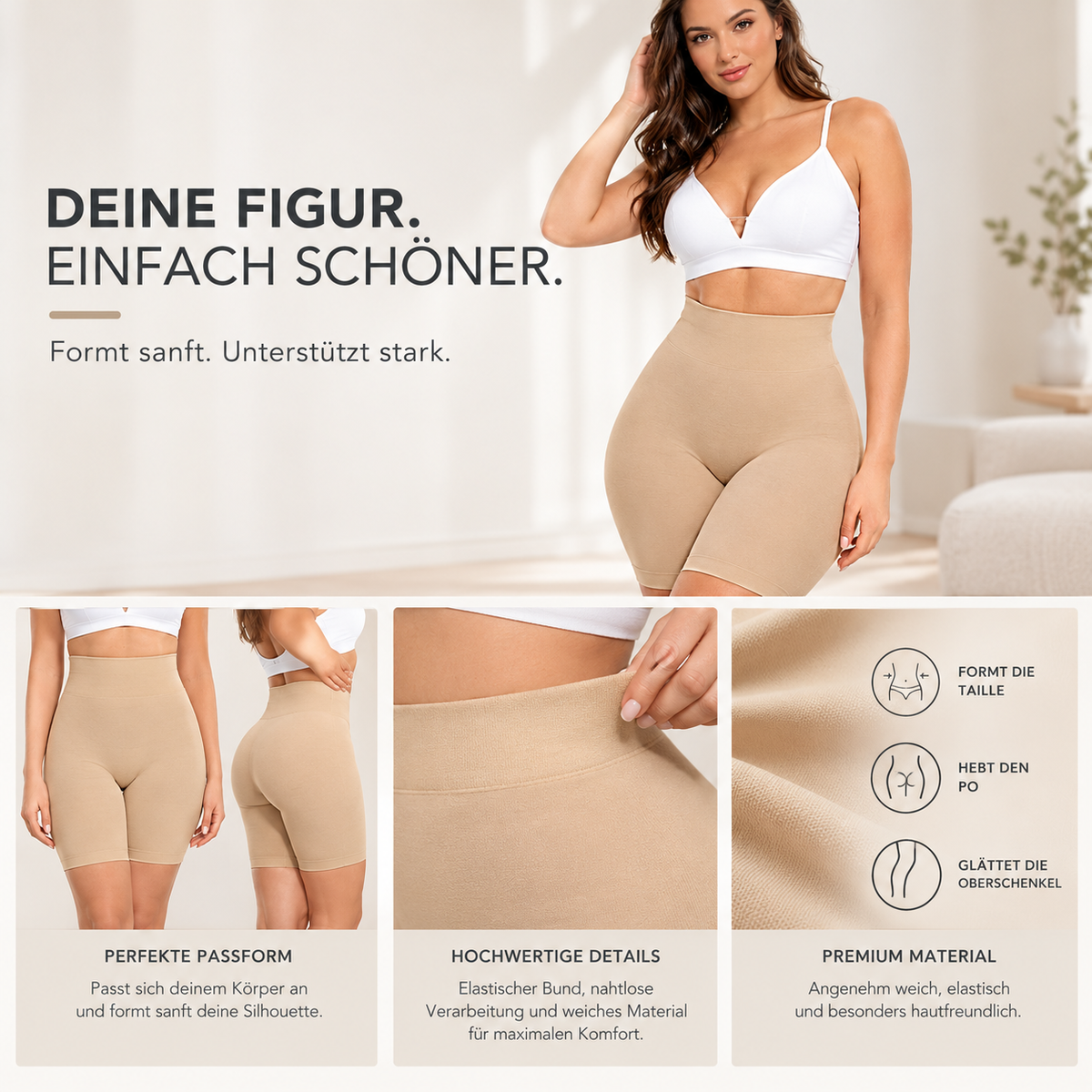 Priliant — Bauchweg Shaping-Shorts